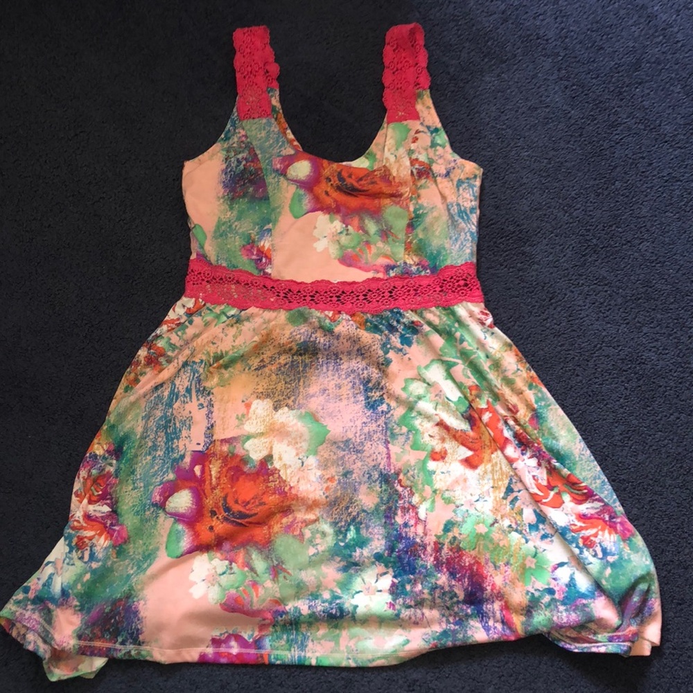 Multicolored True Freedom size L high-low dress